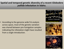 Spatial and temporal genetic diversity of a recent Globodera pallida infestation in Idaho